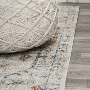 Shaemus Bohemian Medallion Low-Pile Machine-Washable Area Rug